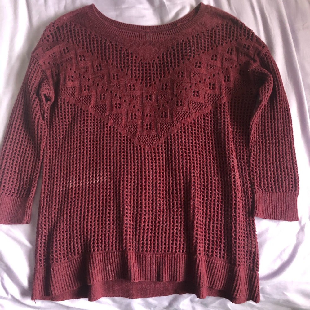 Wine colored sweater